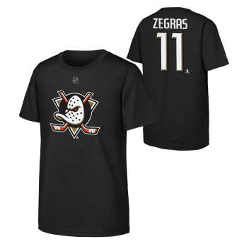 Anaheim Ducks detské tričko Trevor Zegras Flat Name & Number Ctn