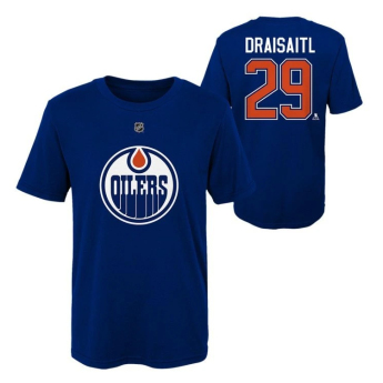 Edmonton Oilers detské tričko Leon Draisaitl #29 Flat Captains N&N Ctn Tee