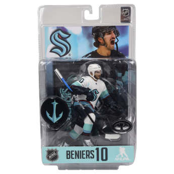 Seattle Kraken figúrka Matty Beniers #10 Figure SportsPicks LIMITED PLATINUM CHASE