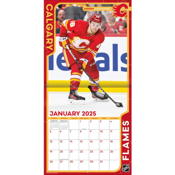 Calgary Flames kalendár 2025 Wall Calendar