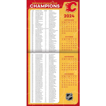 Calgary Flames kalendár 2025 Wall Calendar