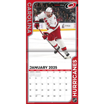Carolina Hurricanes kalendár 2025 Wall Calendar