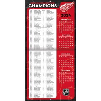 Detroit Red Wings kalendár 2025 Wall Calendar