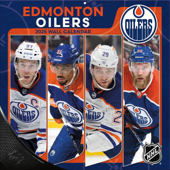 Edmonton Oilers kalendár 2025 Wall Calendar