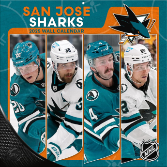 San Jose Sharks kalendár 2025 Wall Calendar