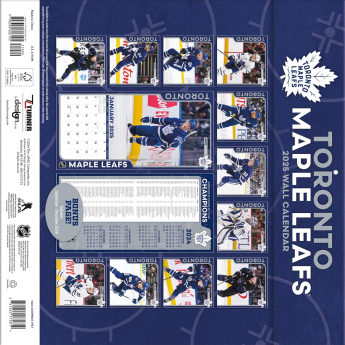 Toronto Maple Leafs kalendár 2025 Wall Calendar