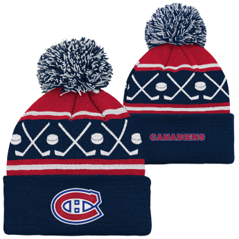 Montreal Canadiens detská zimná čiapka Face-Off Cuff Pom
