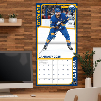 Buffalo Sabres kalendár 2025 Wall Calendar