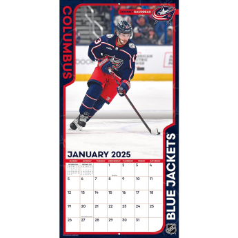 Columbus Blue Jackets kalendár 2025 Wall Calendar