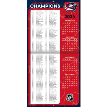 Columbus Blue Jackets kalendár 2025 Wall Calendar