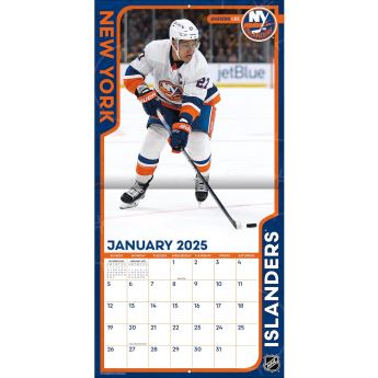 New York Islanders kalendár 2025 Wall Calendar