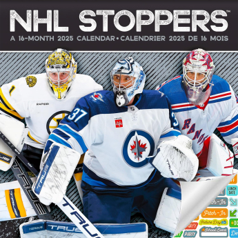 NHL produkty kalendár Stoppers 2025 Wall Calendar