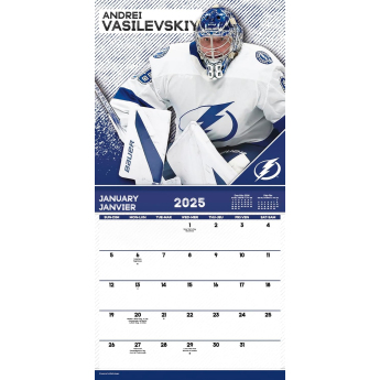 NHL produkty kalendár Stoppers 2025 Wall Calendar