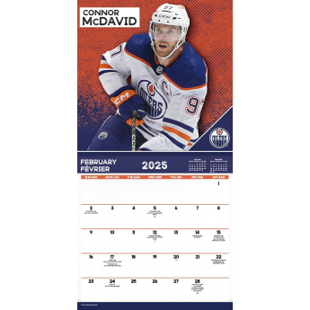 NHL produkty kalendár Superstars 2025 Wall Calendar