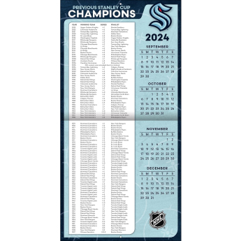 Seattle Kraken kalendár 2025 Wall Calendar