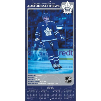 Toronto Maple Leafs kalendár #34 Auston Matthews 2025 Wall Calendar