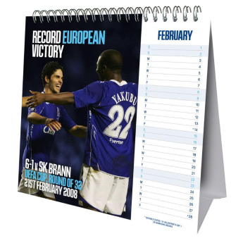 FC Everton stolový kalendár 2025