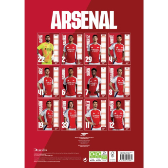 FC Arsenal kalendár 2025