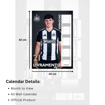 Newcastle United kalendár 2025
