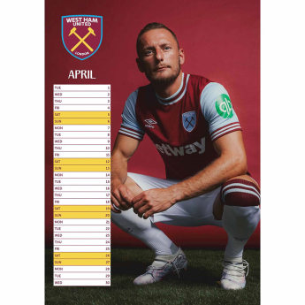 West Ham United kalendár 2025