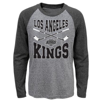 Los Angeles Kings detské tričko s dlhým rukávom Cross Stick Ls Triblend Raglan