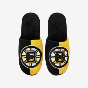 Boston Bruins pánske šľapky Logo Staycation Slipper