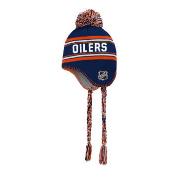 Edmonton Oilers detská zimná čiapka Jacquard Tassel Knit With Pom