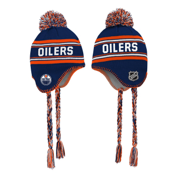 Edmonton Oilers detská zimná čiapka Jacquard Tassel Knit With Pom