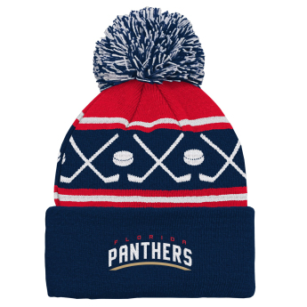 Florida Panthers detská zimná čiapka Face-Off Cuff Pom