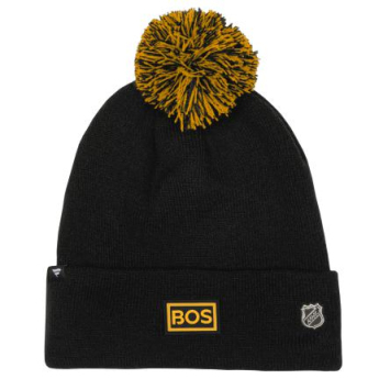 Boston Bruins detská zimná čiapka Draft Beanie Cuff With Pom