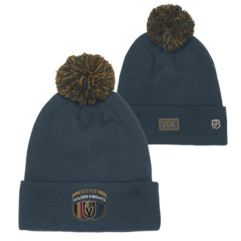 Vegas Golden Knights detská zimná čiapka Draft Beanie Cuff With Pom