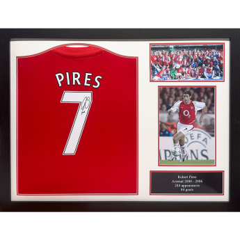 Legendy zarámovaný dres Arsenal FC 1982 Pires Signed Shirt (Framed)