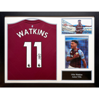 Legendy zarámovaný dres Aston Villa FC 2022-2023 Watkins Signed Shirt (Framed)