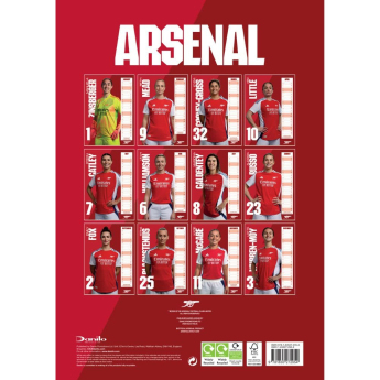 FC Arsenal kalendár WFC 2025