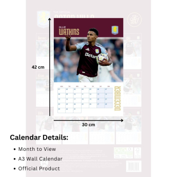 Aston Villa kalendár 2025