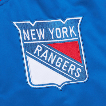 New York Rangers pánska bunda Primetime Heavyweight Satin Jacket Current Logo