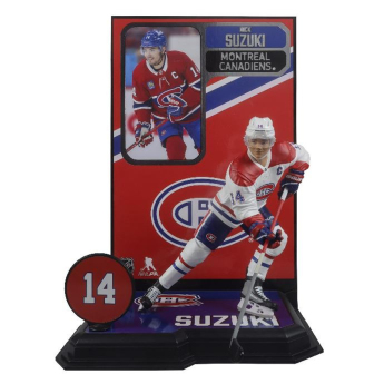 Montreal Canadiens figúrka Nick Suzuki #14 Figure SportsPicks 2023/2024 Season Away Jersey