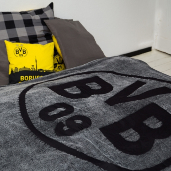 Borussia Dortmund fleecová deka grey