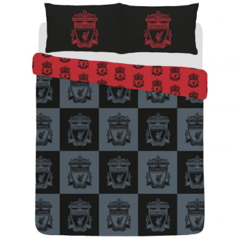 FC Liverpool obliečky na dvojposteľ black and grey