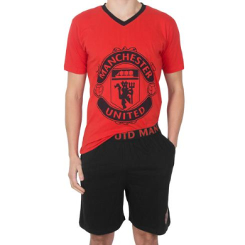 Manchester United pánske pyžamo SLab crest black