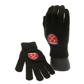 West Ham United detské rukavice black