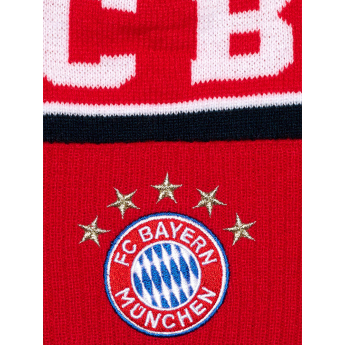 Bayern Mníchov detská zimná čiapka Pom red