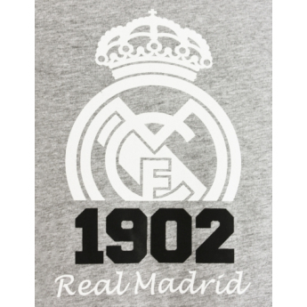 Real Madrid pánske tričko Crest grey