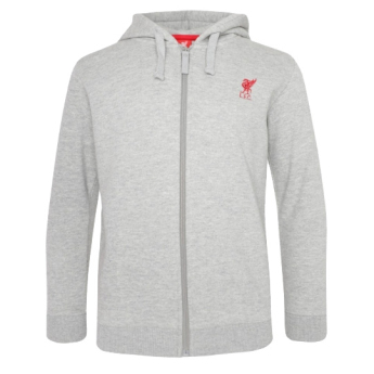 FC Liverpool detská mikina s kapucňou Zip grey