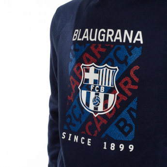 FC Barcelona detská mikina s kapucňou Print Barca
