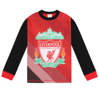 FC Liverpool detské pyžamo Long black