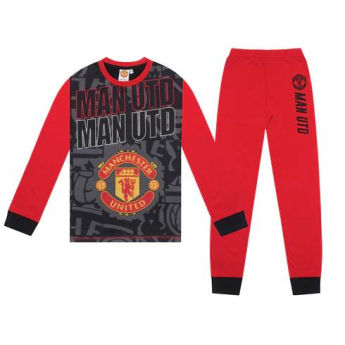 Manchester United detské pyžamo Long black