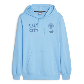 Manchester City pánska mikina s kapucňou FtblCore blue