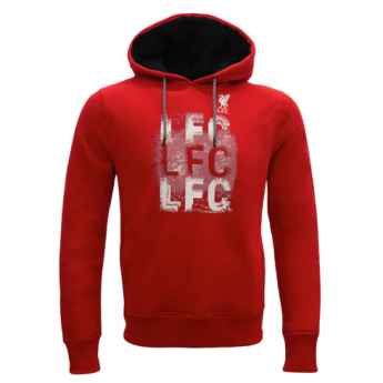 FC Liverpool pánska mikina s kapucňou 3LFC red