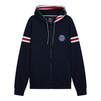 Paris Saint Germain pánska mikina s kapucňou Zip blue